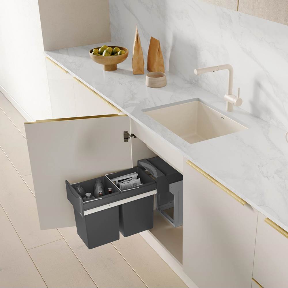 Precis SILGRANIT 24'' Single Bowl Undermount Kitchen Sink - Soft White