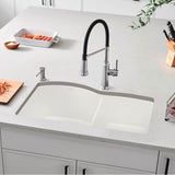 Diamond SILGRANIT 32'' 60/40 Double Bowl Undermount Kitchen Sink - Cafe