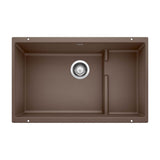 Blanco - Precis Cascade SILGRANIT 29'' Single Bowl Undermount Kitchen Sink with Colander - Cafe - Cafe