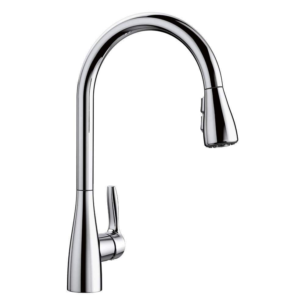 Blanco - Atura Pull-Down Dual-Spray Kitchen Faucet - Chrome - Chrome