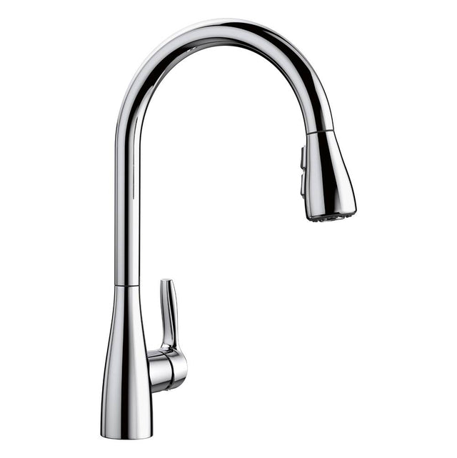 Blanco - Atura Pull-Down Dual-Spray Kitchen Faucet - Chrome - Chrome