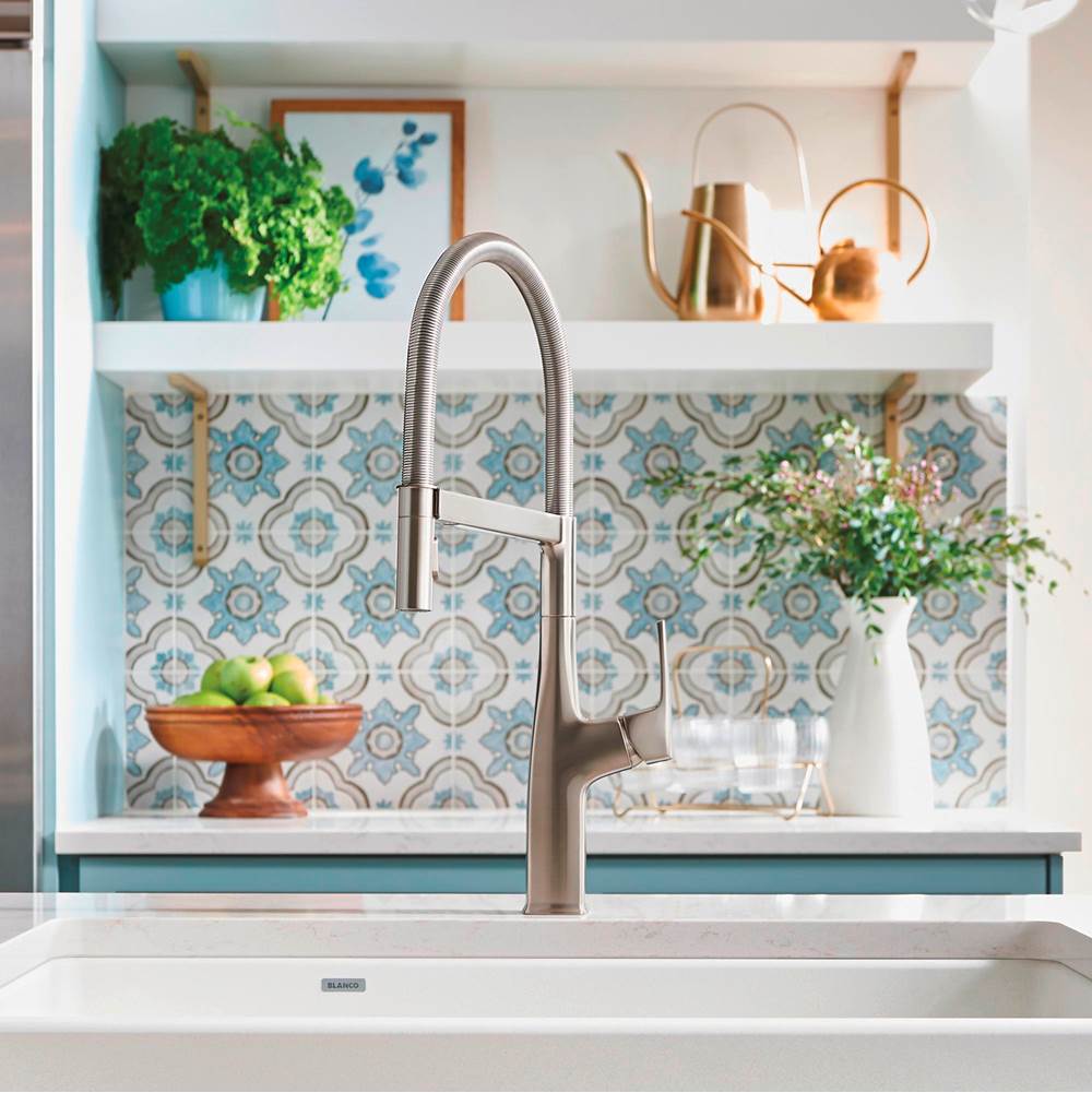 Rivana Semi-Pro Pull-Down Dual-Spray Kitchen Faucet - Chrome