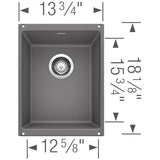 Precis SILGRANIT 13'' Undermount Bar Sink - Coal Black