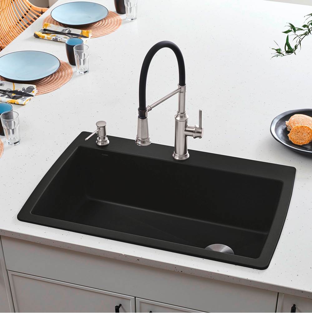 Diamond SILGRANIT 33.5'' Super Single Dual Mount Kitchen Sink - Cafe
