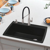 Diamond SILGRANIT 33.5'' Super Single Dual Mount Kitchen Sink - Cafe