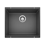 Blanco - Precis SILGRANIT 21'' Single Bowl Undermount Kitchen Sink - Anthracite - Anthracite