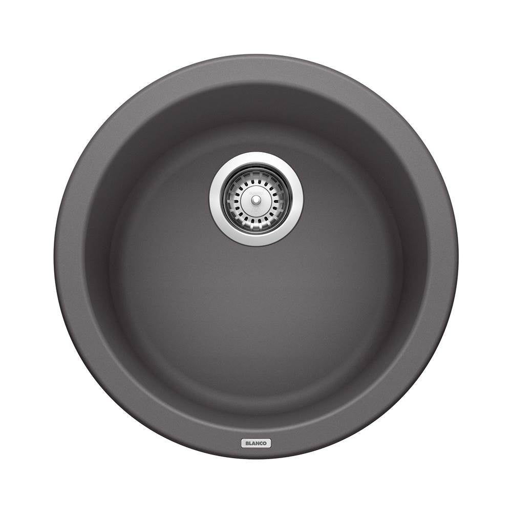 Blanco - Rondo SILGRANIT 18'' Dual Mount Bar Sink - Cinder - Cinder