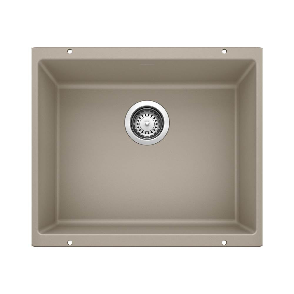 Blanco - Precis SILGRANIT 21'' Single Bowl Undermount Kitchen Sink - Truffle - Truffle