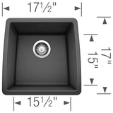Performa SILGRANIT 17'' Undermount Bar Sink - Cafe