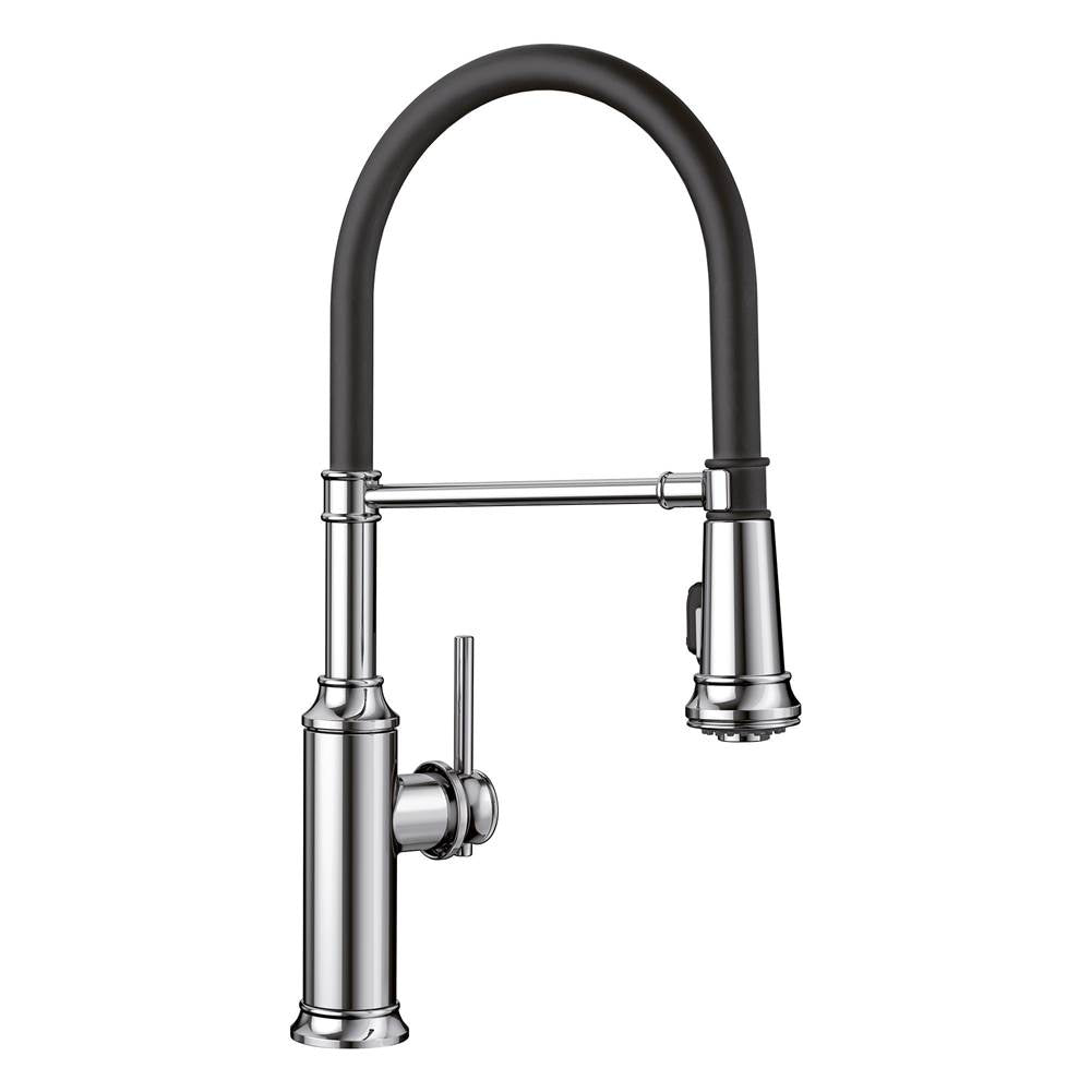 Blanco - Empressa Semi-Pro Pull-Down Dual-Spray Kitchen Faucet - Chrome - Chrome