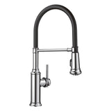 Blanco - Empressa Semi-Pro Pull-Down Dual-Spray Kitchen Faucet - Chrome - Chrome