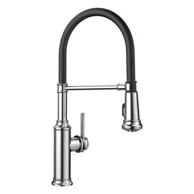 Blanco - Empressa Semi-Pro Pull-Down Dual-Spray Kitchen Faucet - Chrome - Chrome