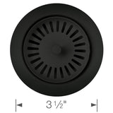 Color-Coordinated Metal Disposal Flange - White