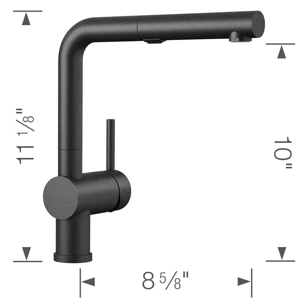 Linus Low Arc Pull-Out Dual-Spray Kitchen Faucet - Chrome