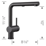 Linus Low Arc Pull-Out Dual-Spray Kitchen Faucet - Chrome