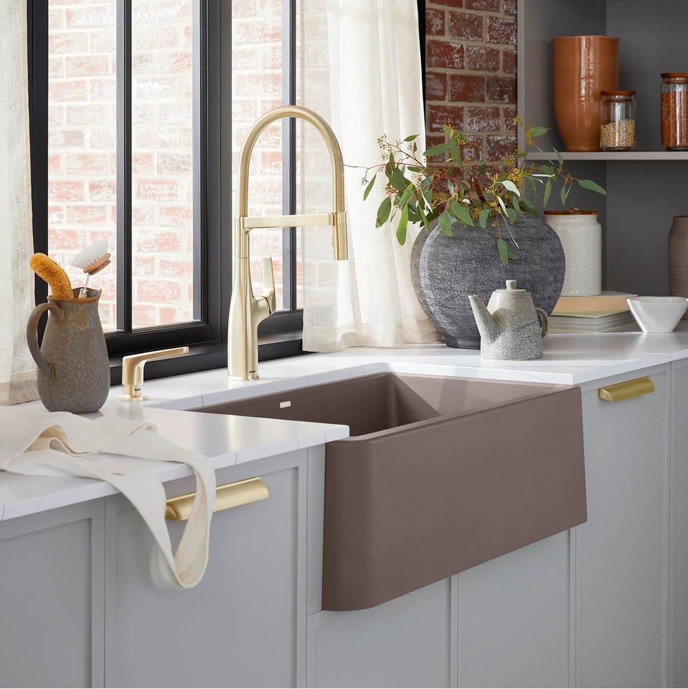 Ikon SILGRANIT 33'' Single Bowl Apron-Front Farmhouse Sink - Soft White