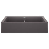 Blanco - Vintera SILGRANIT 33'' Double Bowl Apron-Front Farmhouse Sink - Cinder - Cinder