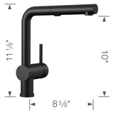 Linus Low Arc Pull-Out Dual-Spray Kitchen Faucet - Chrome