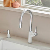 Urbena Pull-Down Dual-Spray Kitchen Faucet - Chrome