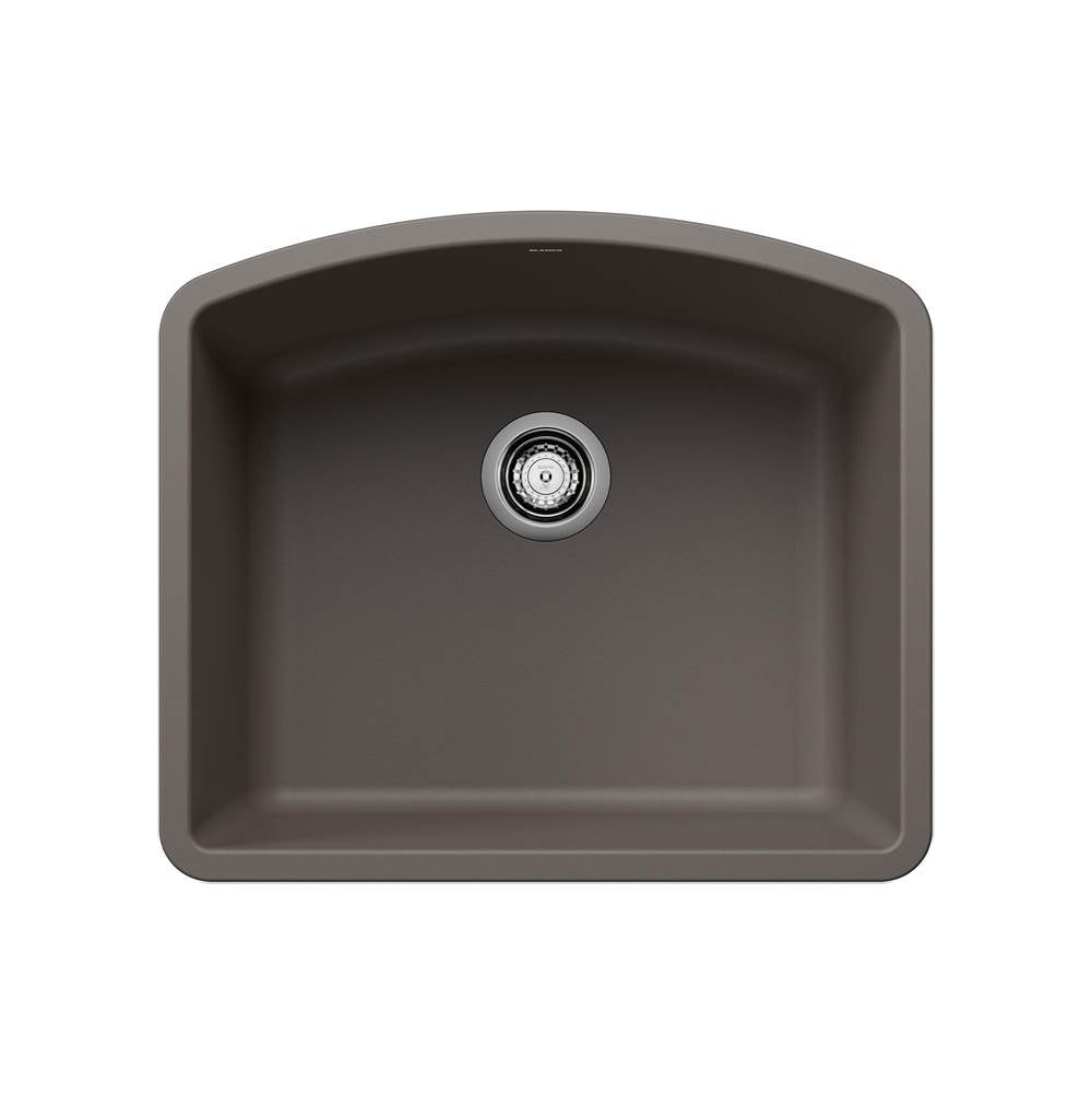 Blanco - Diamond SILGRANIT 24'' Single Bowl Undermount Kitchen Sink - Volcano Gray - Volcano Gray
