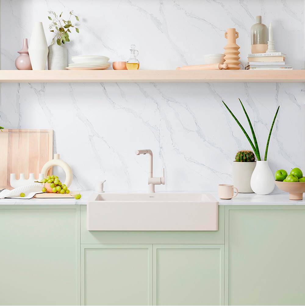 Vintera SILGRANIT 30'' Single Bowl Apron-Front Farmhouse Sink - Soft White