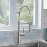 Catris Semi-Pro Pull-Down Dual-Spray Kitchen Faucet - Chrome