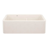 Blanco - Ikon SILGRANIT 33'' Double Bowl Apron-Front Farmhouse Sink with Low Divide - Soft White - Soft White