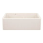 Blanco - Ikon SILGRANIT 33'' Double Bowl Apron-Front Farmhouse Sink with Low Divide - Soft White - Soft White