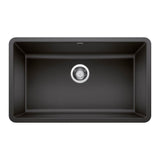 Blanco - Precis SILGRANIT 30'' Single Bowl Undermount Kitchen Sink - Anthracite - Anthracite