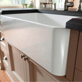 Cerana 30'' Fireclay Single Bowl Apron-Front Farmhouse Sink - White
