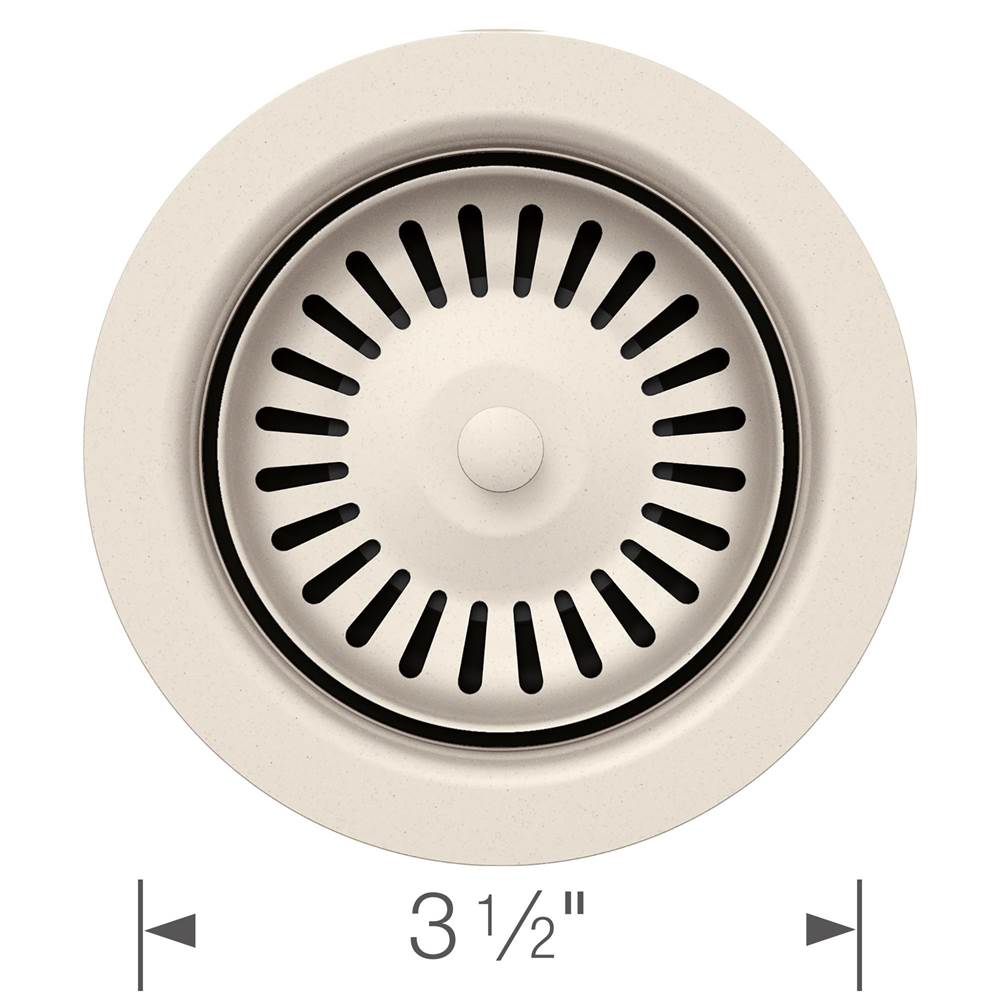 Color-Coordinated Metal Basket Strainer - Soft White