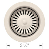 Color-Coordinated Metal Basket Strainer - Soft White