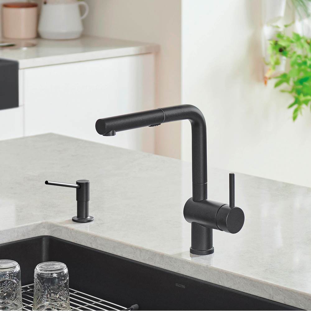 Linus Low Arc Pull-Out Dual-Spray Kitchen Faucet - Chrome