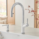 Urbena Pull-Down Dual-Spray Kitchen Faucet - Chrome