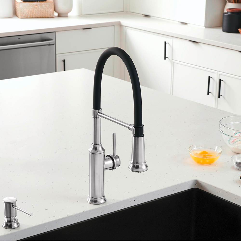 Empressa Semi-Pro Pull-Down Dual-Spray Kitchen Faucet - Chrome
