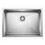 Blanco - Quatrus R15 25'' Single Bowl Undermount Stainless Steel Kitchen Sink - Satin Polish