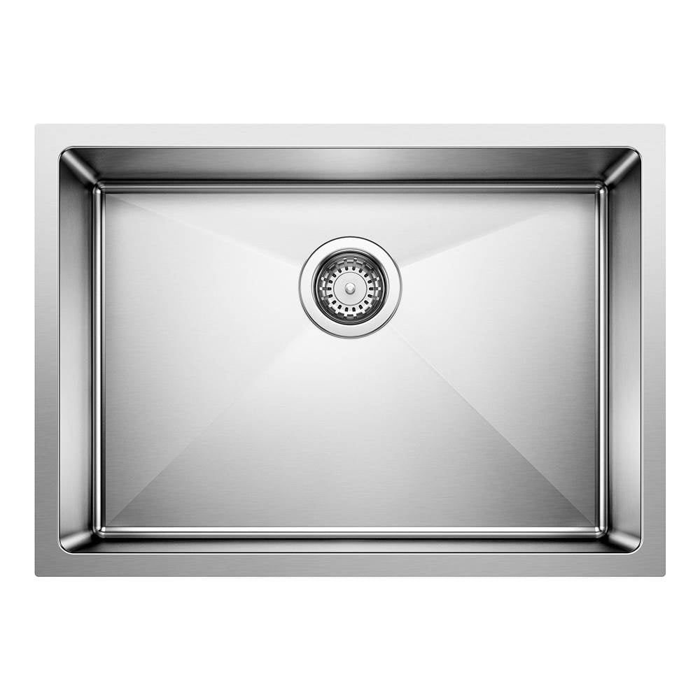 Blanco - Cuvee R15 25'' Single Bowl Undermount Stainless Steel Kitchen Sink - Satin Polish