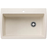 Blanco - Diamond SILGRANIT 33.5'' Super Single Dual Mount Kitchen Sink - Soft White - Soft White