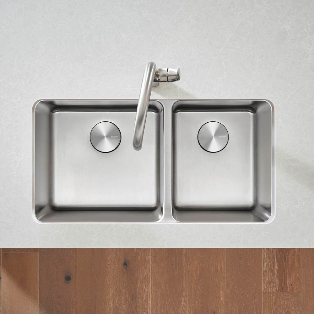 Formera 33'' 60/40 Double Bowl Undermount Stainless Steel Kitchen Sink