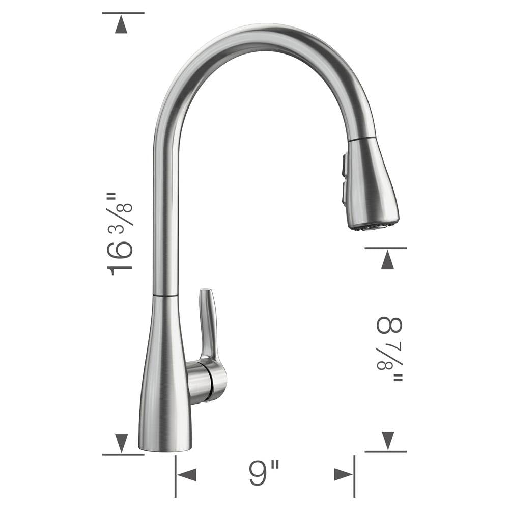 Atura Pull-Down Dual-Spray Kitchen Faucet - Chrome