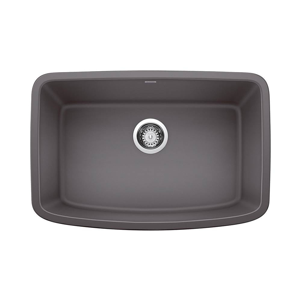 Blanco - Valea SILGRANIT 27'' Single Bowl Undermount Kitchen Sink - Cinder - Cinder