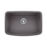 Blanco - Valea SILGRANIT 27'' Single Bowl Undermount Kitchen Sink - Cinder - Cinder