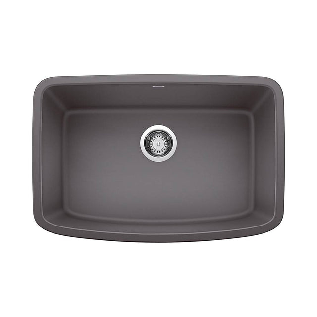 Blanco - Valea SILGRANIT 27'' Single Bowl Undermount Kitchen Sink - Cinder - Cinder