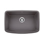 Blanco - Valea SILGRANIT 27'' Single Bowl Undermount Kitchen Sink - Cinder - Cinder