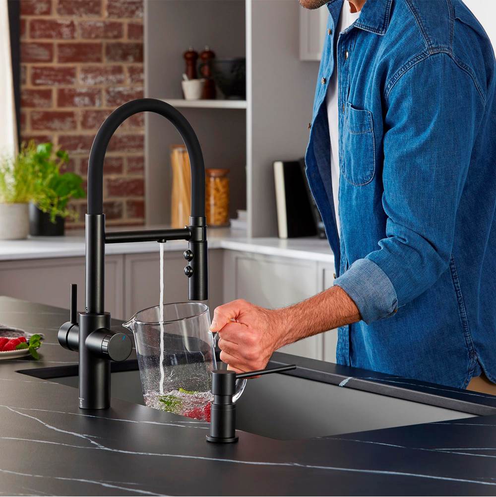 Catris Flexo Filter-Ready Semi-Pro Pull-Down Dual-Spray Kitchen Faucet - Chrome