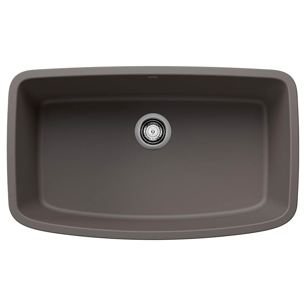Blanco - Valea SILGRANIT 32'' Super Single Undermount Kitchen Sink - Volcano Gray - Volcano Gray