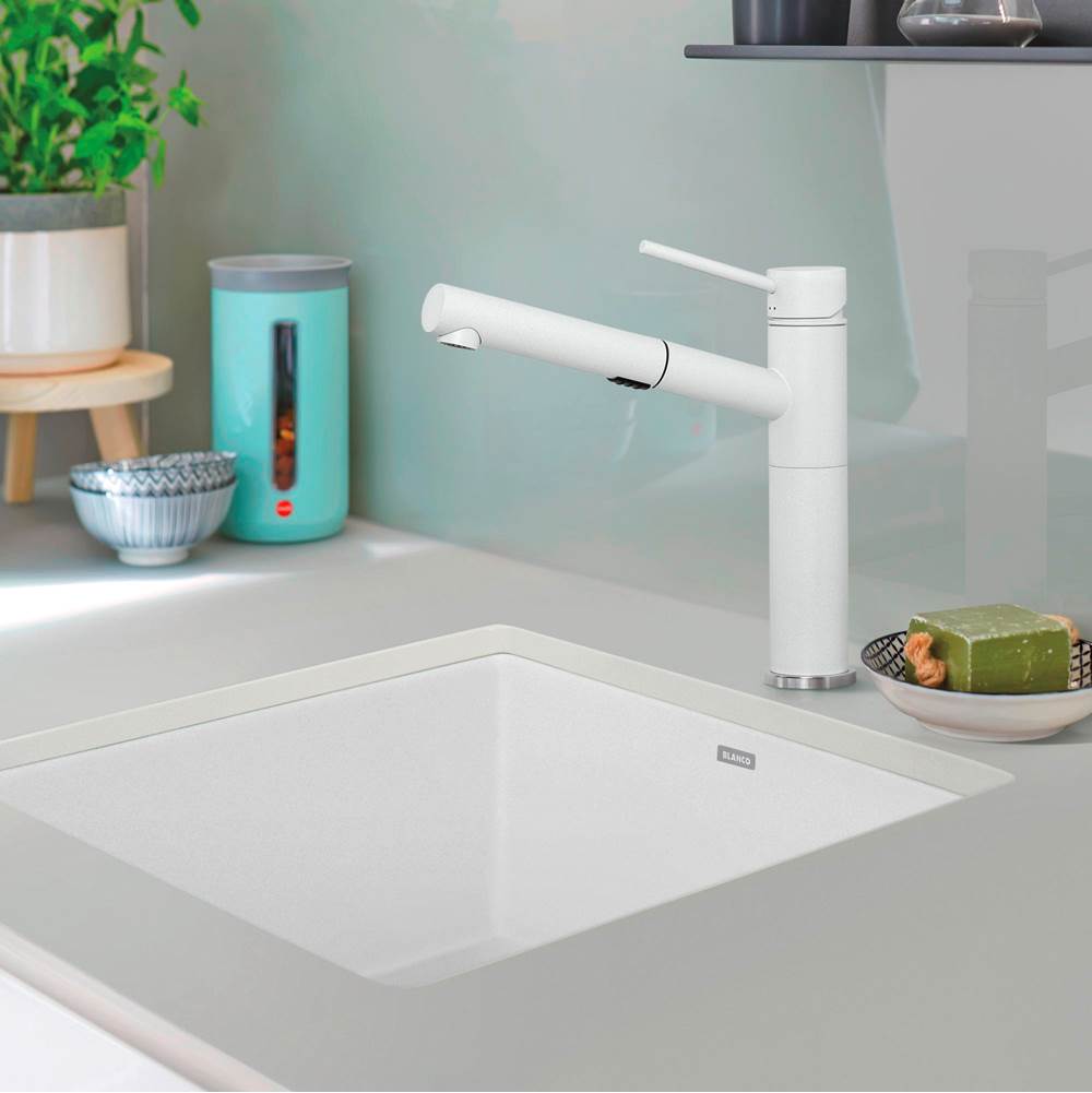 Precis SILGRANIT 21'' Single Bowl Undermount Kitchen Sink - Coal Black