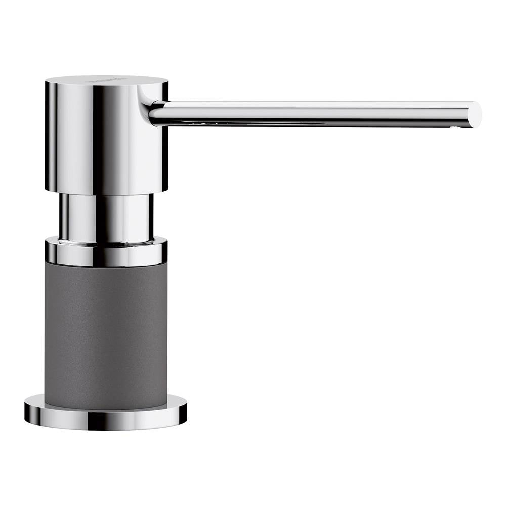 Blanco - Lato Soap Dispenser - Chrome/Cinder - Chrome With Cinder