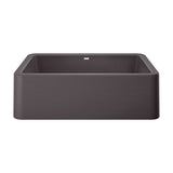 Blanco - Ikon SILGRANIT 33'' Single Bowl Apron-Front Farmhouse Sink - Cinder - Cinder