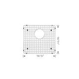 Stainless Steel Bottom Grid for Precision 17'' Sinks